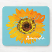 Personalisierte Sonnenblume Mousepad (Vorne)