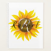 Personalisierte Sonnenblume Planer (Vorderseite)