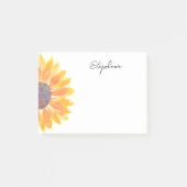 Personalisierte Sonnenblume Post-it Klebezettel (Vorderseite)