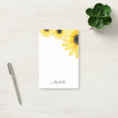 Personalisierte Sonnenblume Post-it Klebezettel (Büro)