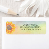 Personalisierte Sonnenblume Rücksendeadresse (Insitu)