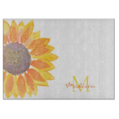 Personalisierte Sonnenblume Schneidebrett (Vorderseite)
