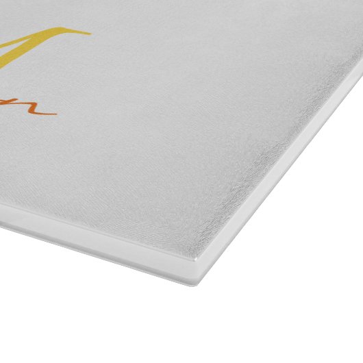 Personalisierte Sonnenblume Schneidebrett (Ecke)