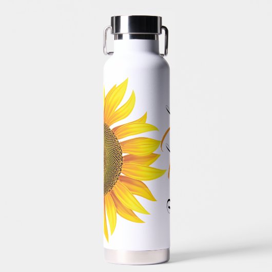 Personalisierte Sonnenblume Trinkflasche (Vorne)