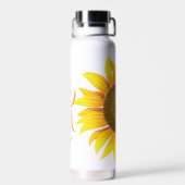 Personalisierte Sonnenblume Trinkflasche (Rückseite)