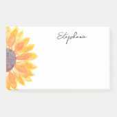 Personalisierte Sonnenblume vom Schreibtisch Post-it Klebezettel (Vorderseite)
