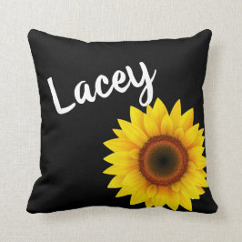 Personalisierte Sonnenblume Wohngestaltung Kissen