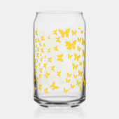 Personalisierte Sonnenblume zu Schmetterlingen Dosenglas (Rückseite)