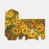 Personalisierte Sonnenblumen Hochzeitsgeschenk Geschenkschachtel (Ungefaltet)