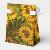 Personalisierte Sonnenblumen Hochzeitsgeschenk Geschenkschachtel (Rückseite)