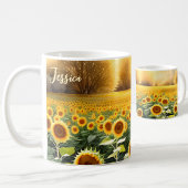Personalisierte Sonnenblumen Tasse - Natur Inspiri