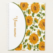 Personalisierte Sonnenblumen und Text Planer (Vorderseite)