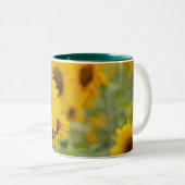 Personalisierte Sonnenblumencocktail-Tasse Zweifarbige Tasse (VorderseiteRechts)