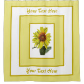 Personalisierte Sonnenblumenduschvorhänge Duschvorhang (Vorderseite)