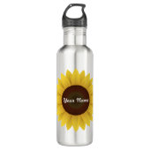 Personalisierte Sonnenblumenflasche Edelstahlflasche (Vorderseite)