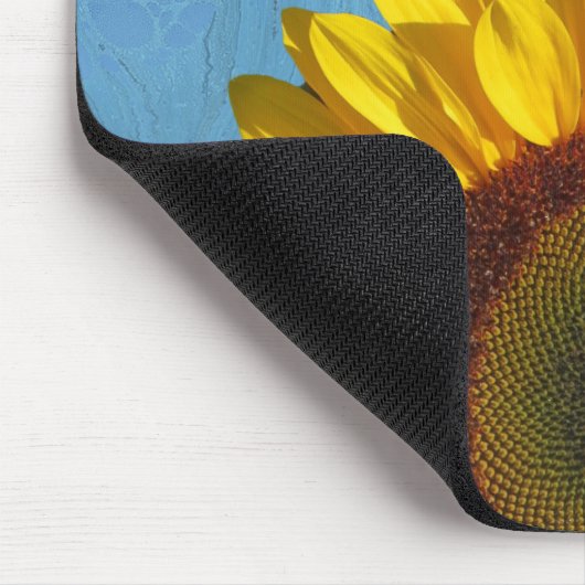 Personalisierte Sonnenblumenmousepad Mousepad (Ecke)
