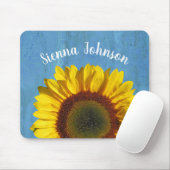 Personalisierte Sonnenblumenmousepad Mousepad (Mit Mouse)