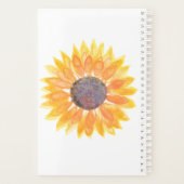 Personalisierte Sonnenblumenplaner Planer (Rückseite)