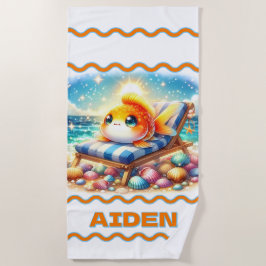 Personalisierte Sonnenstrahlen: Ein Fangurlaub Strandtuch