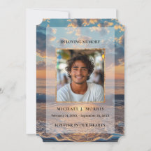 Personalisierte Sonnenuntergangs-Bestattungsfoto-D