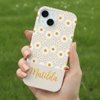 Personalisierte Sonnige Gänseblümchen-Muster-Handy