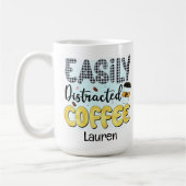 Personalisierte, sonnige, leicht ablenkbare Kaffee Kaffeetasse (Links)