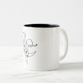 Personalisierte Sophie-Tasse Zweifarbige Tasse (VorderseiteRechts)