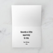 Personalisierte "Sounds quirly to Me" Karte (Innenseite)