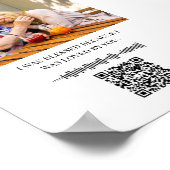 Personalisierte Soundwave Art QR Codefamilie Bild Poster (Ecke)