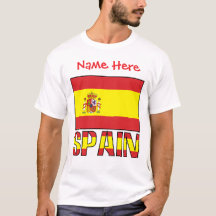 Personalisierte Spanien-Flagge Herren-Erbstück
