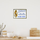 Personalisierte Spanische Mauer Poster (Küche)