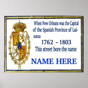 Personalisierte Spanische Mauer Poster