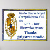 Personalisierte Spanische Mauer Poster (Vorne)