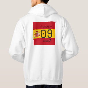 Personalisierte spanische Nationalmannschaft-Grafi Hoodie
