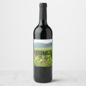 Personalisierte Spanische Rolling Hills und Weinbe Weinetikett (Vorderseite)