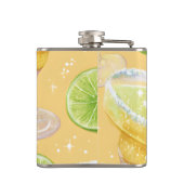 Personalisierte Sparkle Margarita & Limette Flachmann (Rückseite)