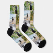 Personalisierte Spaß 5 Foto Vorlage Socken (Rechts)