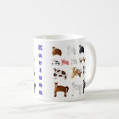 Personalisierte Spaß-Vieh Kaffeetasse (VorderseiteRechts)