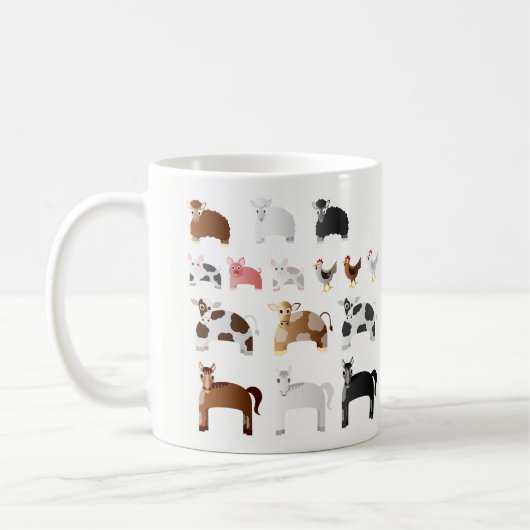 Personalisierte Spaß-Vieh Kaffeetasse (Links)