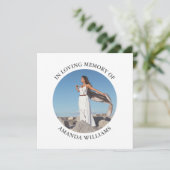 Personalisierte Speicherkarte für das 2-Foto Einladung (Stehend Vorderseite)