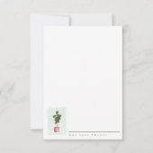 PERSONALISIERTE Speicherkarte für FIDLE LEAF Dankeskarte (Vorderseite)