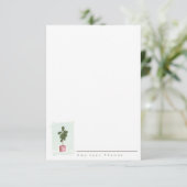 PERSONALISIERTE Speicherkarte für FIDLE LEAF Dankeskarte (Stehend Vorderseite)