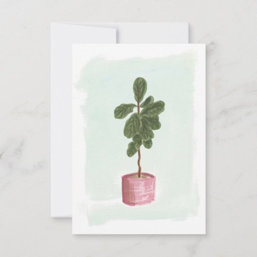 PERSONALISIERTE Speicherkarte für FIDLE LEAF Dankeskarte (Rückseite)