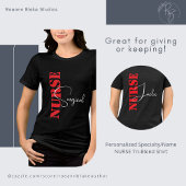 Personalisierte Spezialität/Name NURSE Tri-Blend-S Tri-Blend Shirt