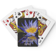 Personalisierte Spielkarten der "Tropischen Orchid