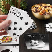 Personalisierte Spielkarten zum Thema Fußball (In Situ)
