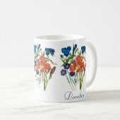 Personalisierte Spinnstoffe und Taglilie Kaffeetasse (VorderseiteRechts)