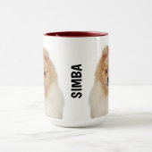 Personalisierte Spitz-Umarmung Tasse (Zentrum)