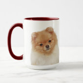 Personalisierte Spitz-Umarmung Tasse (Links)