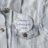 Personalisierte Spitze Mutter des Bräutigams Knopf Button (Beispiel)